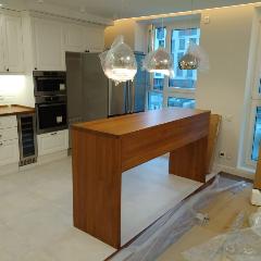 Барная стойка из сращенного дуба для кухни 1200х385х40 мм