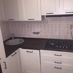 Столешница из цельноламельной лиственницы для кухни 