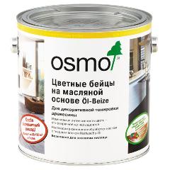 OSMO ЦВЕТНЫЕ БЕЙЦЫ ÖL-BEIZE серебристо-серый 2,5 л